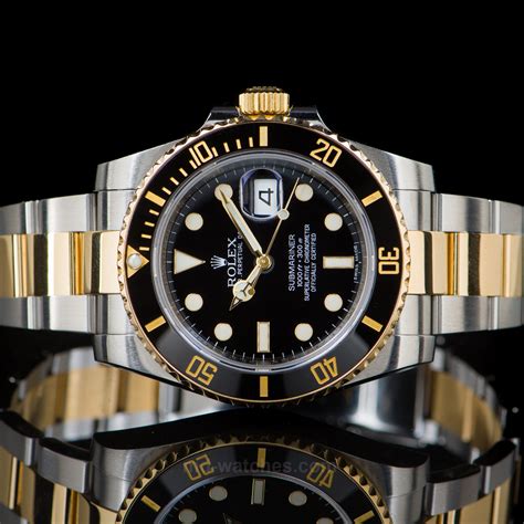 rolex submariner date 18k gold schwarze keramik-lünette|Rolex Submariner price.